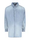 Fear Of God Relaxed Fit Denim Shirt With Classic Collar In Blue