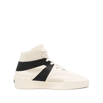 Fear Of God Basketball Leather High-top Sneakers In White