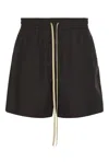 Fear Of God Black Virgin Wool Bermudas With Relaxed Fit And Drawstring Waist In Black