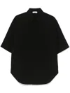 Fear Of God Oxford Short Sleeved Shirt In Black