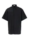 Fear Of God Black Shirt With Classic Collar And Logo Patch On The Back In Black