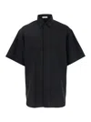 Fear Of God Black Shirt With Classic Collar And Logo Patch On The Back In Black