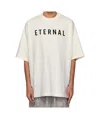 Fear Of God Eternal Oversized Logo-detailed Cotton-jersey T-shirt In Off White