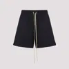 Fear Of God Black Virgin Wool Bermudas With Relaxed Fit And Drawstring Waist