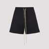 Fear Of God Black Virgin Wool Bermudas With Relaxed Fit And Drawstring Waist In Navy