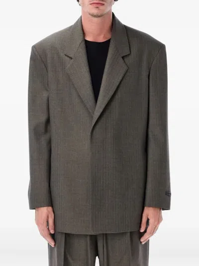 Fear Of God Single Breasted Blazer Clothing In Gray