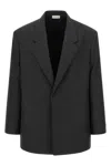 Fear Of God Tailored Single Button Blazer With Notched Lapel In Gray