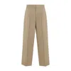 FEAR OF GOD SINGLE PLEAT RELAXED BEIGE WOOL TROUSERS