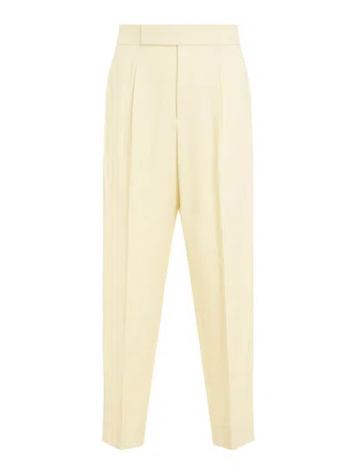 Fear Of God Single Pleat Tapered Trousers In White