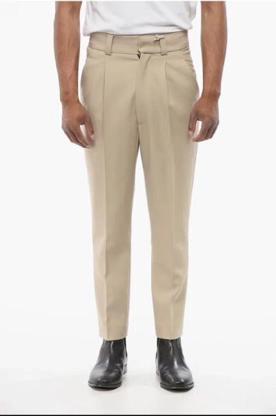 Fear Of God Single-pleated Virgin Wool Pants With Belt Loops