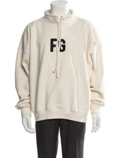 Pre-owned Fear Of God Sixth Collection Graphic Print Sweatshirt In Neutral