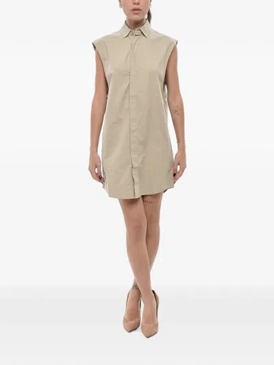 Fear Of God Sleeveless Mini Dress In Neutral