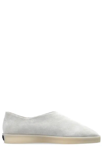 Fear Of God Suede Slippers In Grey
