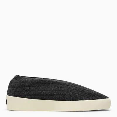 FEAR OF GOD FEAR OF GOD SLIP-ON MOC KNIT BLACK MÉLANGE MEN