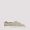 Fear Of God Beige Mules With Logo Patch On The Back And Elasticized Heel In Suede Man