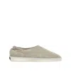 Fear Of God Beige Mules With Logo Patch On The Back And Elasticized Heel In Suede Man