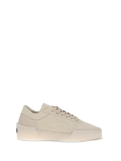 Fear Of God Beige Rubber Athletic Sneakers In White