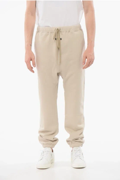 FEAR OF GOD SOLID COLOR COTTON JOGGERS WITH ELASTIC CUFF