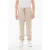 Fear Of God Solid Color Cotton Joggers With Contrasting Logo Patch