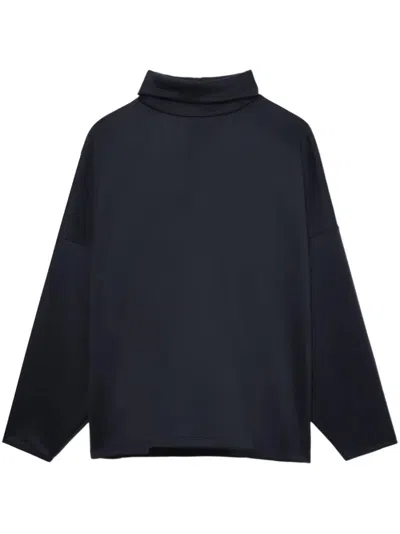 FEAR OF GOD SPLIT HIGH NECK LS TOP,FG850.217NEO 001 BLACK