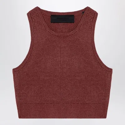 Fear Of God Sporty Burgundy Honeycomb Tank Top