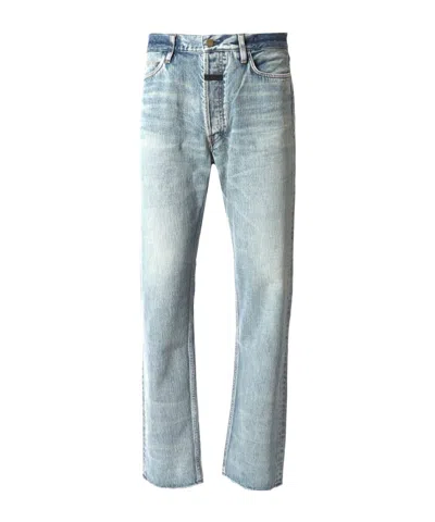 FEAR OF GOD FEAR OF GOD SRAIGHT-LEG FRAYED-EDGE JEANS