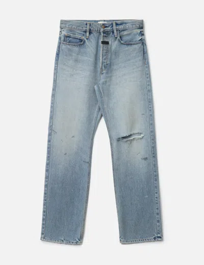 Fear Of God Straight 5 Pocket Jean In Blue