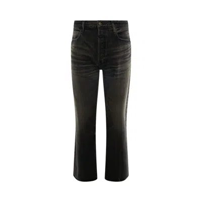 Pre-owned Fear Of God Straight 5 Pocket Jean 'worn Black' | Men's Size 38