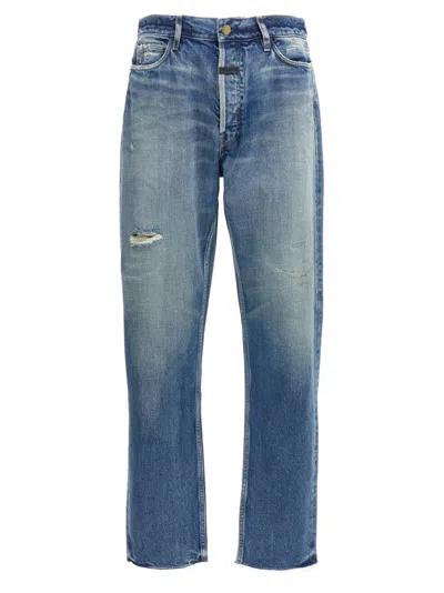 Fear Of God Straight 5 Pocket' Jeans In Blue