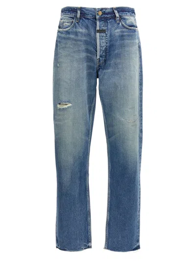 Fear Of God Straight 5 Pocket Jeans In Blue