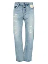 Fear Of God Repaired Classic Jeans In Blue