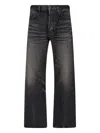 Fear Of God Straight-leg Distressed Jeans In Black