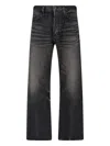 Fear Of God Straight-leg Distressed Jeans In Black