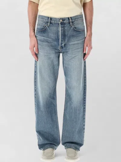 Fear Of God Straight Leg Denim Five Pocket Design In Blue