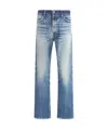 Fear Of God Vintage Wash Straight Jeans In Blue