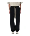 Fear Of God Straight-leg Drawstring Jogging Trousers In Black