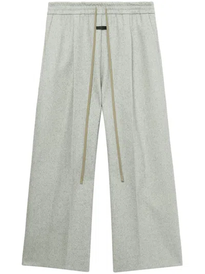 Fear Of God Logo-appliqué Track Pants In Grey