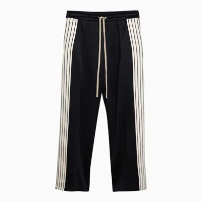 Fear Of God Striped And Jogging Trousers In Black