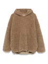 Fear Of God Polar Fleece Hoodie In Beige