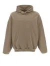Fear Of God Kangaroo Pocket Relaxed Fit Hoodie In Beige