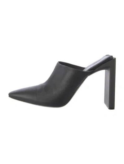 Pre-owned Fear Of God Suede Mules In Gray