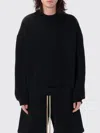 Fear Of God Crew Neck Eternal Brushed Cotton Sweatshirt In Black