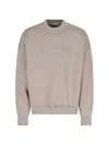 Fear Of God Relaxed Fit Sweatshirt With Embossed Detail In Beige
