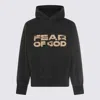 Fear Of God Hooded Knitwear With Ribbed Cuffs And Hem In Black