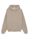Fear Of God Oversized Hooded Sweatshirt With Ribbed Finish In Brown