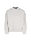 Fear Of God Ribbed Crew Neck Sweater With Long Sleeves In Grey