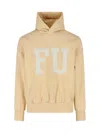 Fear Of God Hooded Graphic Print Long Sleeve Sweatshirt In Yellow