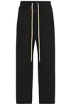 Fear Of God Straight-leg Sporty Pants With Signature Logo In Black