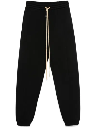 Fear Of God Elastic Waistband Sports Pants Drawstring In Black