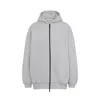 Fear Of God Relaxed Fit Grey Sweatshirt With Zip-up Front In Gray